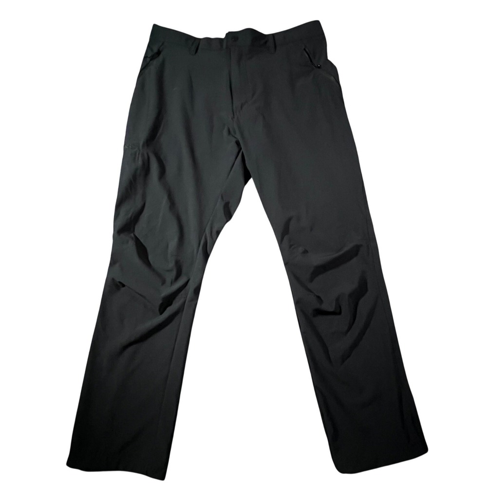 Columbia Hiking Pants Mens 32 Black XO0923 Stretch Technical Outdoor Trousers